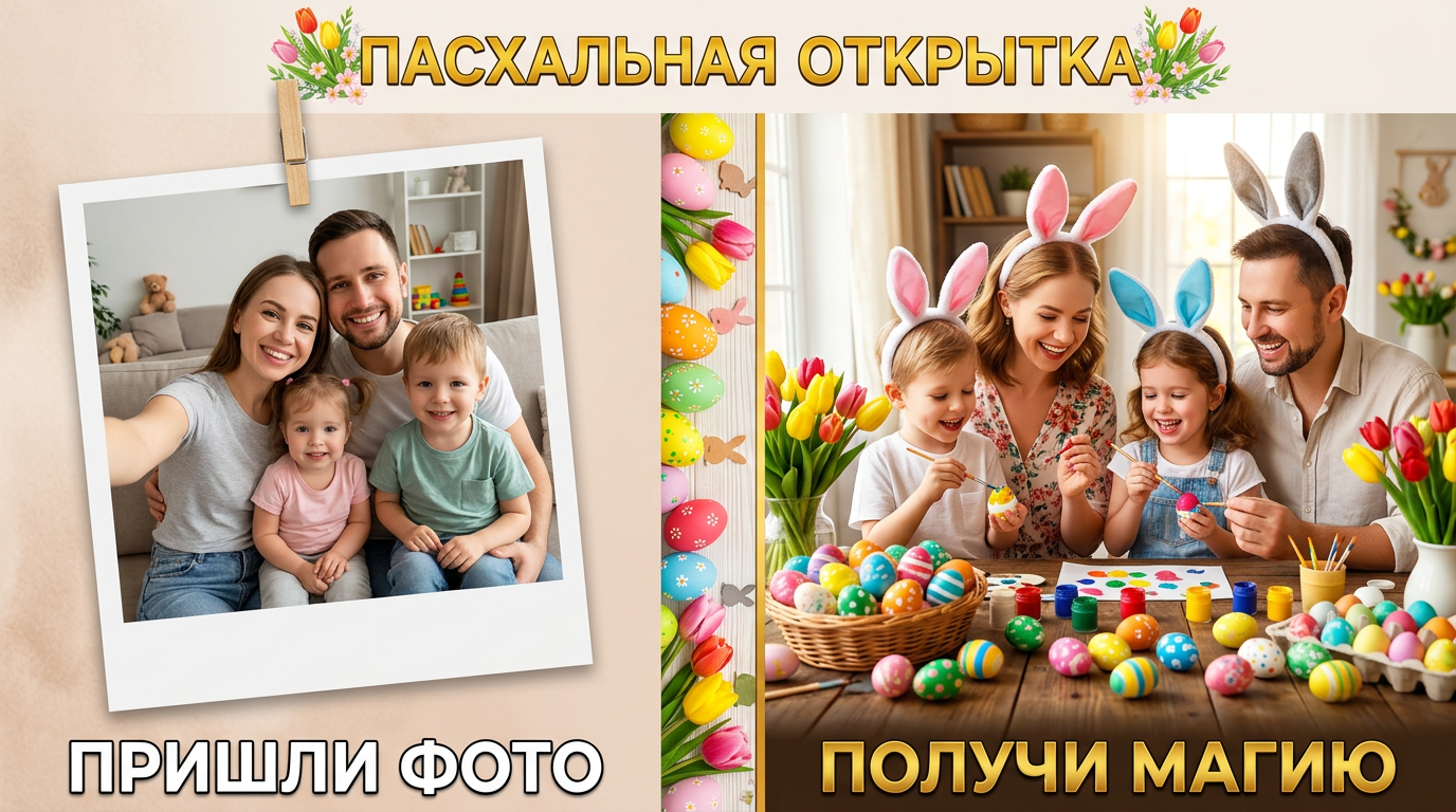 Пасхальная открытка